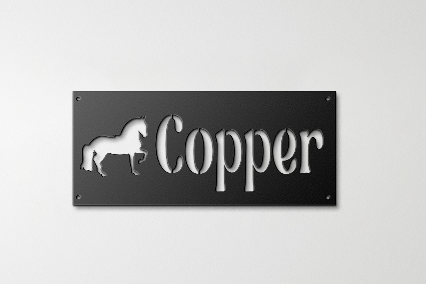 Horse Stall Name Sign