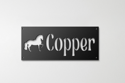 Horse Stall Name Sign