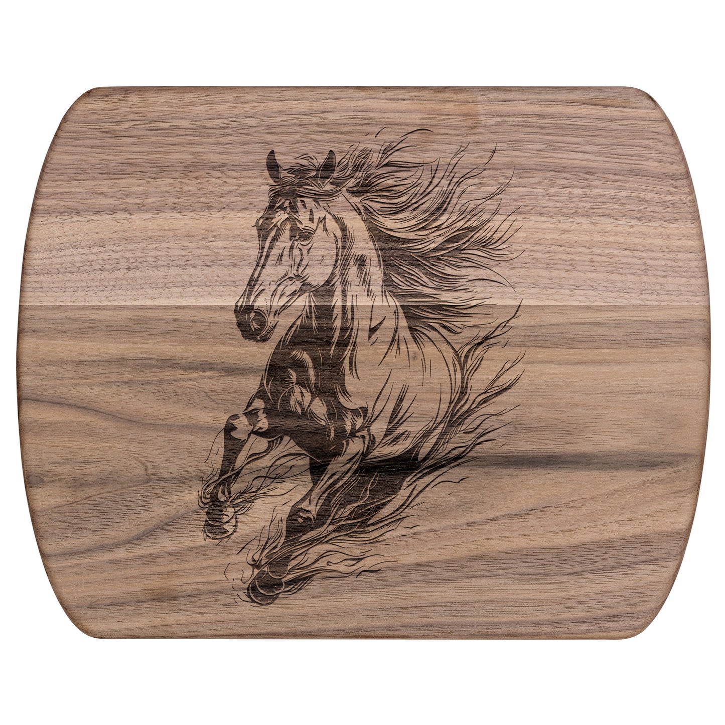 Horse inspired Oval Hardwood Cutting Boards