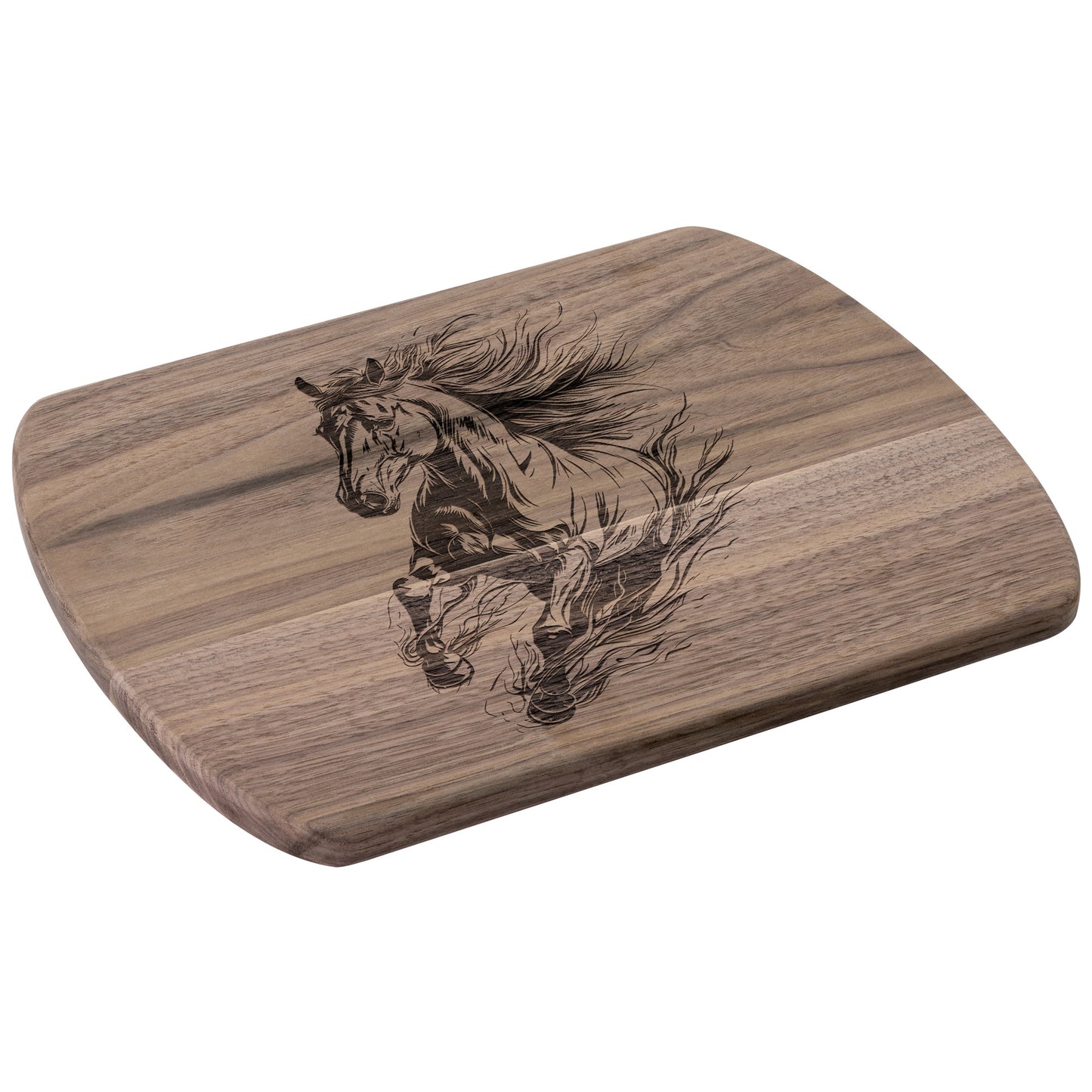 Horse inspired Oval Hardwood Cutting Boards