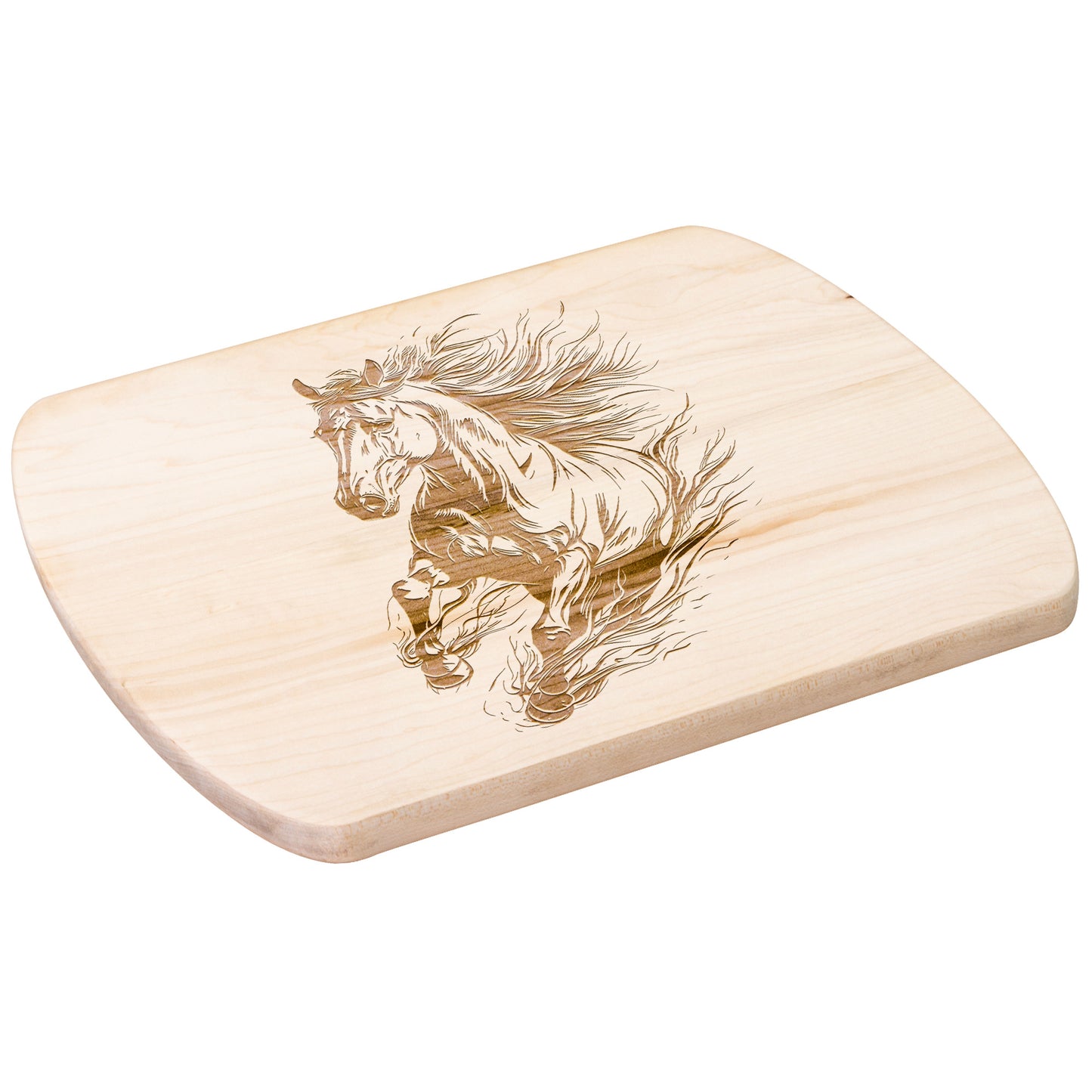 Horse inspired Oval Hardwood Cutting Boards