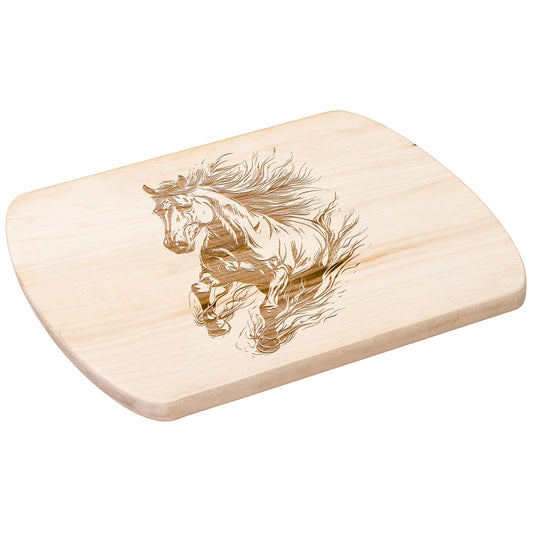 Horse inspired Oval Hardwood Cutting Boards