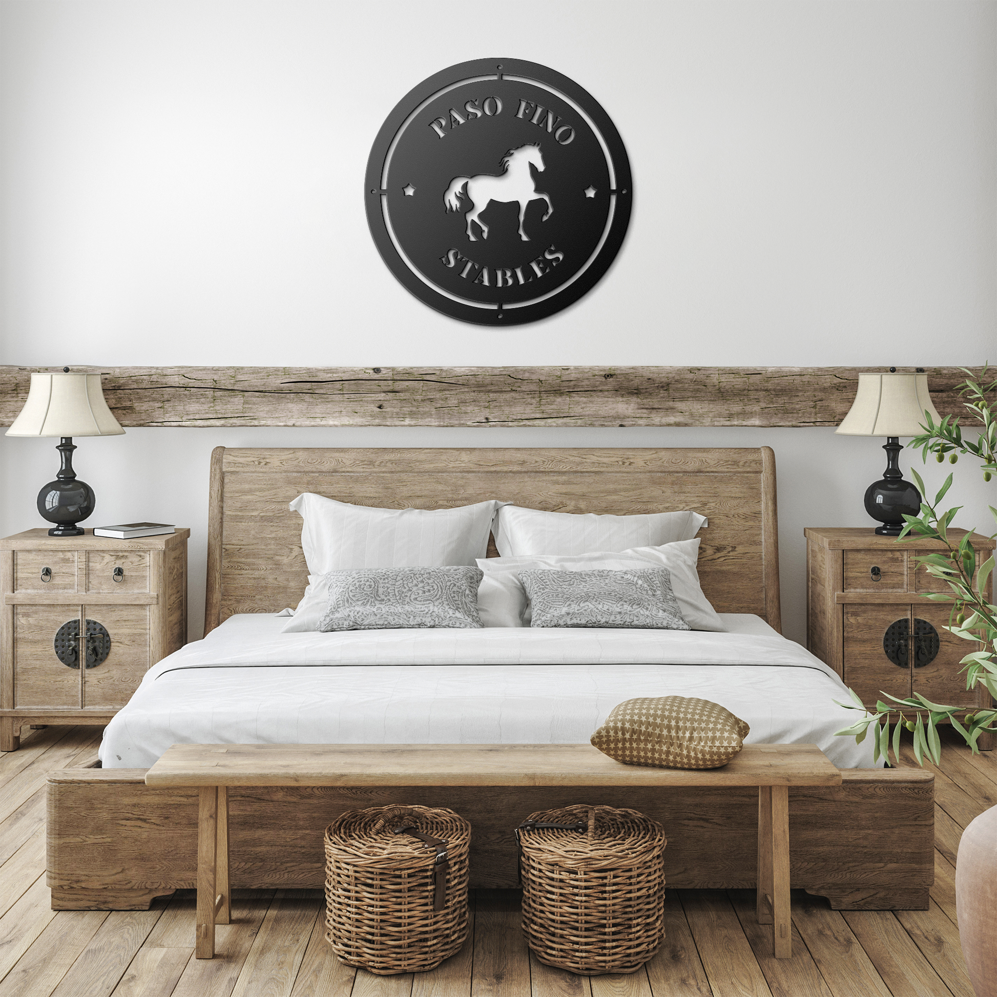 Timeless_Elegance_Horse_Circle_Sign___Black_Farmhouse_Bedroom_Mockup.png