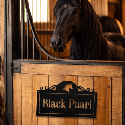 Signature Horse Stall Sign –  Silhouette Edition