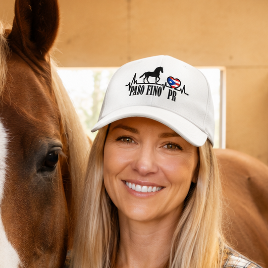 Puerto Rican Paso Fino Hat – Embroidered Horse Dad Cap