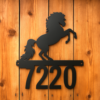Equestrian House Number Sign