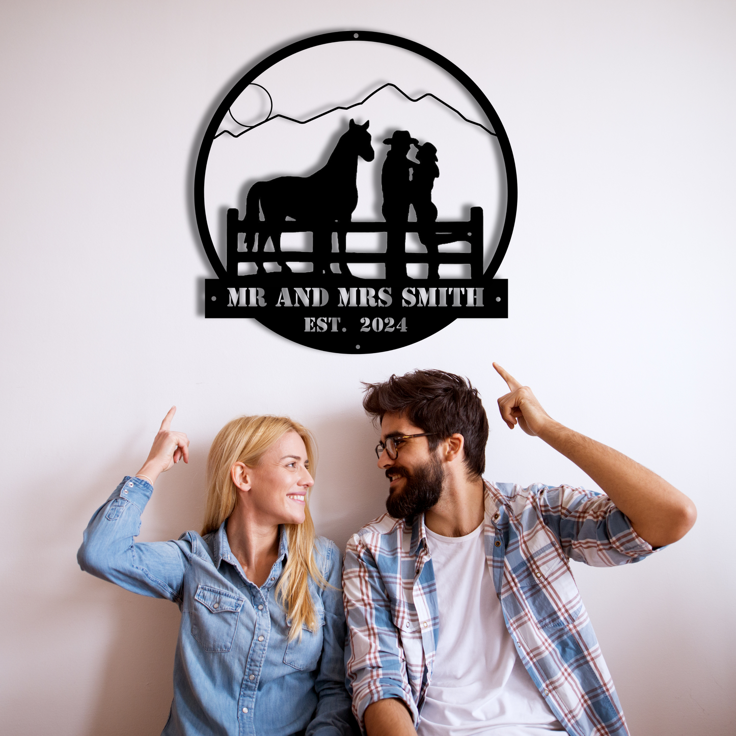 Our Journey Together - personalized metal sign