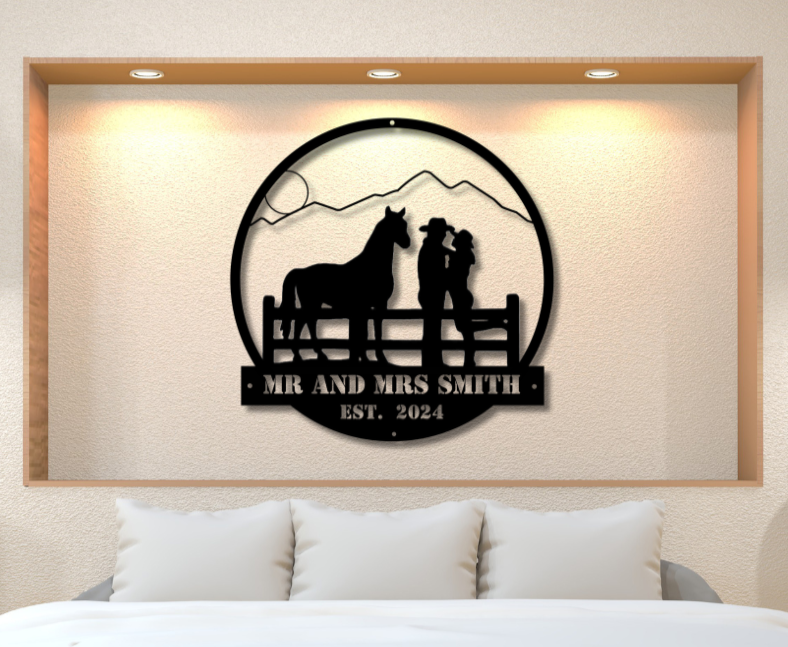 Our Journey Together - personalized metal sign
